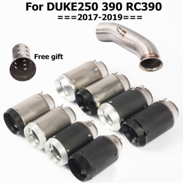 Motorcycle Exhaust System Muffler Escape with DB Killer Middle Link Pipe Slip on For DUKE 125 250 390 RC390 2017-2019