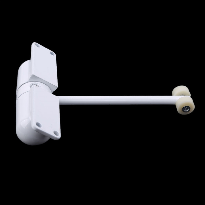 1 set white Mounted Automatic Door Closer Door Hardware Fire Rated Spring Loaded Auto Closing Surface Safety Spring Door Closer