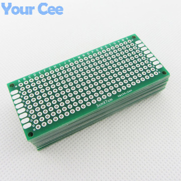 5pcs 3X7cm 3*7cm Double Side Prototype pcb Breadboard Universal for Arduino 1.6mm2.54mm Practice DIY Electronic Kit Tinned HASL