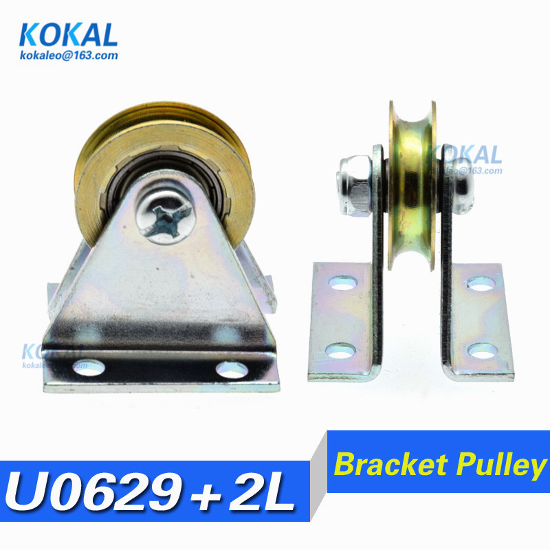 [U0629+ZJ]1pcs/lot non-standard U/V grooved DIY house room window guide bearing 626 606 696 triangular bracket pulley wheels