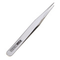 1 PC Silver Straight Curved Stainless Steel Nail Art Tweezers Eyelash Extension Nippers Rhinestones Picking Manicure Tool