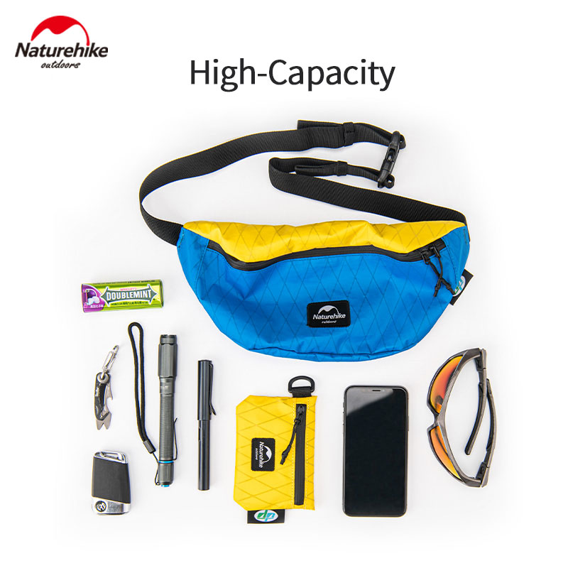 Naturehike Sports Waist Bag Multi-function Running Bag Unisex Belt Waist Bag Ultralight XPAC Waterproof Pack Fitness Accessories