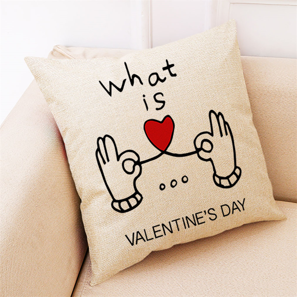 Valentine's Day Romantic Gift Pillow Rose Love Pillow Cushion Home Decoration Decorative Pillowcase Hot Sales#1.7