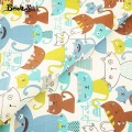 Booksew 100% Cotton Twill Fabric Sewing Cloth Quilting DIY Doll Pillow Baby Patchwork Cat Animal Design Home Textile Tecido
