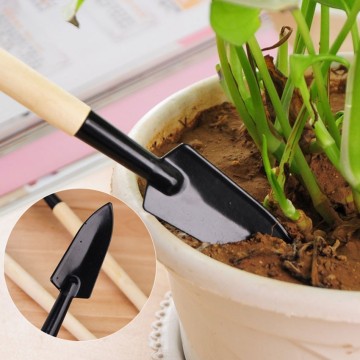 3 Piece gardening tool hoe shovel rake garden Tools used for weeding loose soil planting flowers potted plant tool