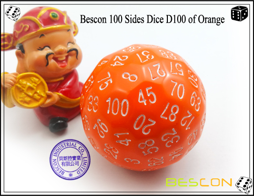 Bescon 100 Sides Dice D100 of Orange-1