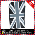 Anti-skid Rubber Material Full Black Union Jack Style Floor Mat For Left Hand Drive Car 2015 Mini Cooper F55 Only (4 Pcs/Set)