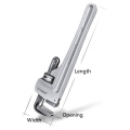 Aluminum Industrial Grade Pipe Wrench Household Universal Wrench Quick Dual Purpose Multifunctional Plumbing Large Pipe Wrench