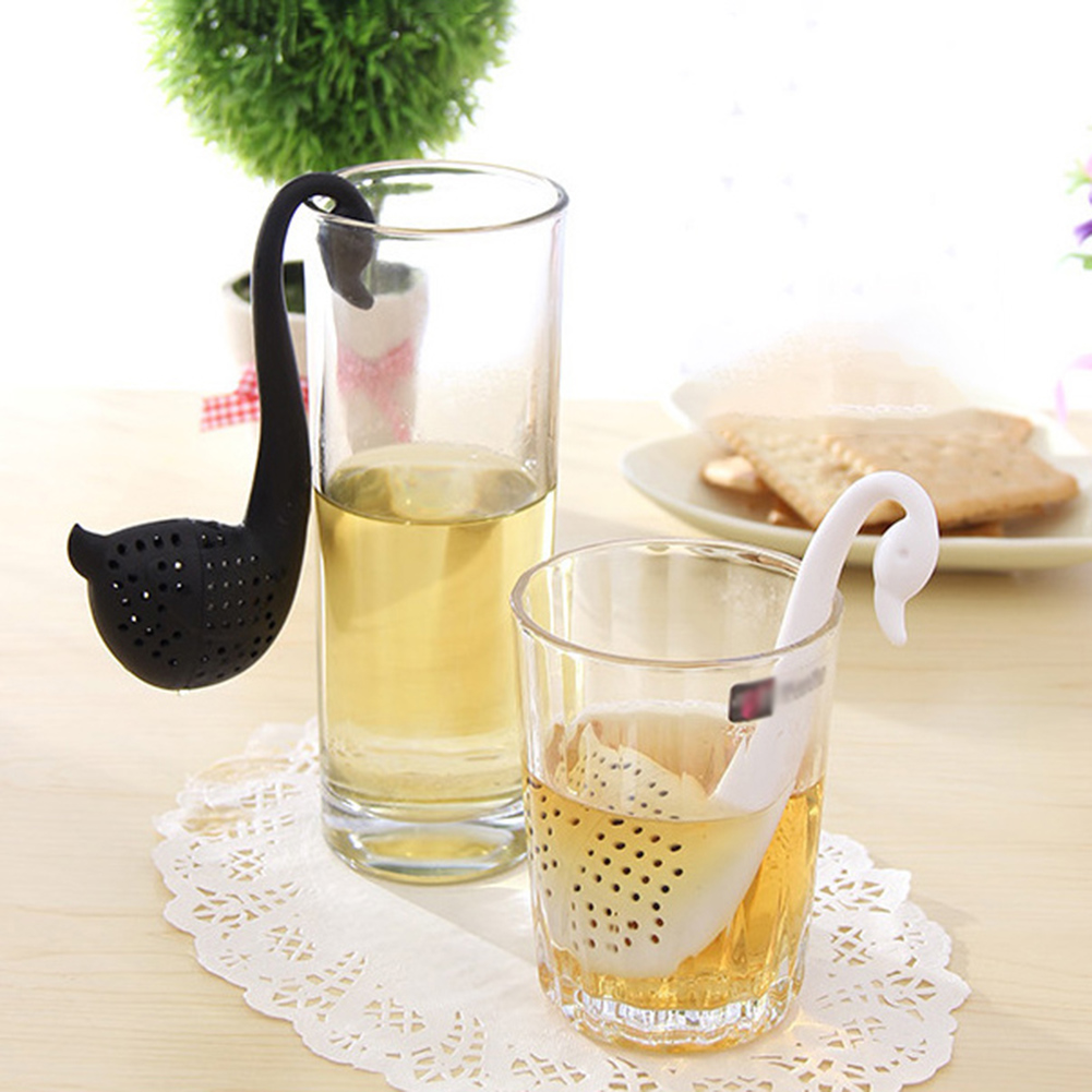 Creative Silicone Swan Hook Tea Infuser Strainer Filter Diffuser Drink Tool Tea Infuser Strainer Filter Diffuser Drink Tool Tea