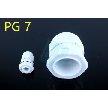 10pcs IP68 PG7 3-6.5MM Waterproof Nylon Cable Gland No Waterproof Gasket Plastic Cable Gland High Quality
