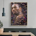 Kobe Bryant Basketball Star Portrait Canvas Painting Scandinavian Cuadros Wall Art Pictures Prints and Posters for Living Room