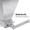 Malt Mill Home Brewing Crusher for Malt with Hopper, SS 304 2 Roller Grain Barley Grinder Manual Wheat Mills Free Shipping