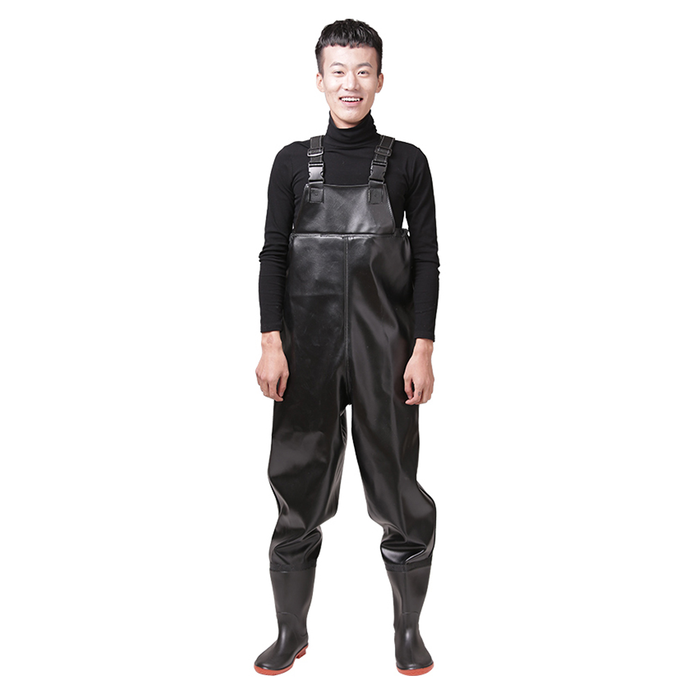 Fly Fishing Waders Clothing Portable Chest Overalls Men's Waterproof Clothes Wading Pants Breathable Stocking Foot X284G