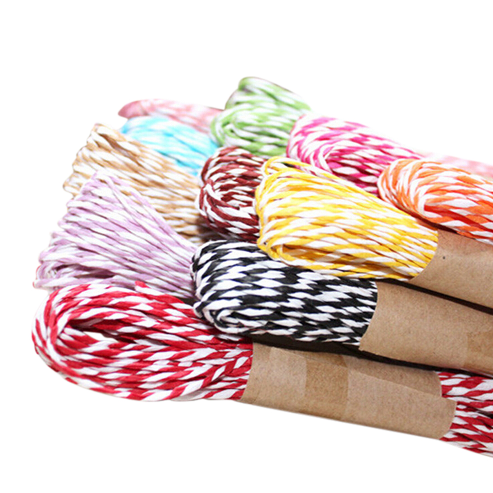 DIY Twisted Paper Raffia Craft Favor Gift Wrapping Twine Rope Thread Scrapbooks Invitation Flower Decoration 11 Colors 10M 2mm