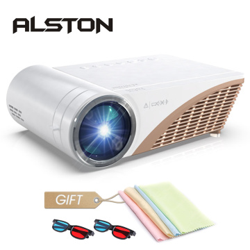 ALSTON S6P Support 1080P Led projector 4000 Lumens HDMI USB VGA AV portable cinema Proyector Beamer with gift