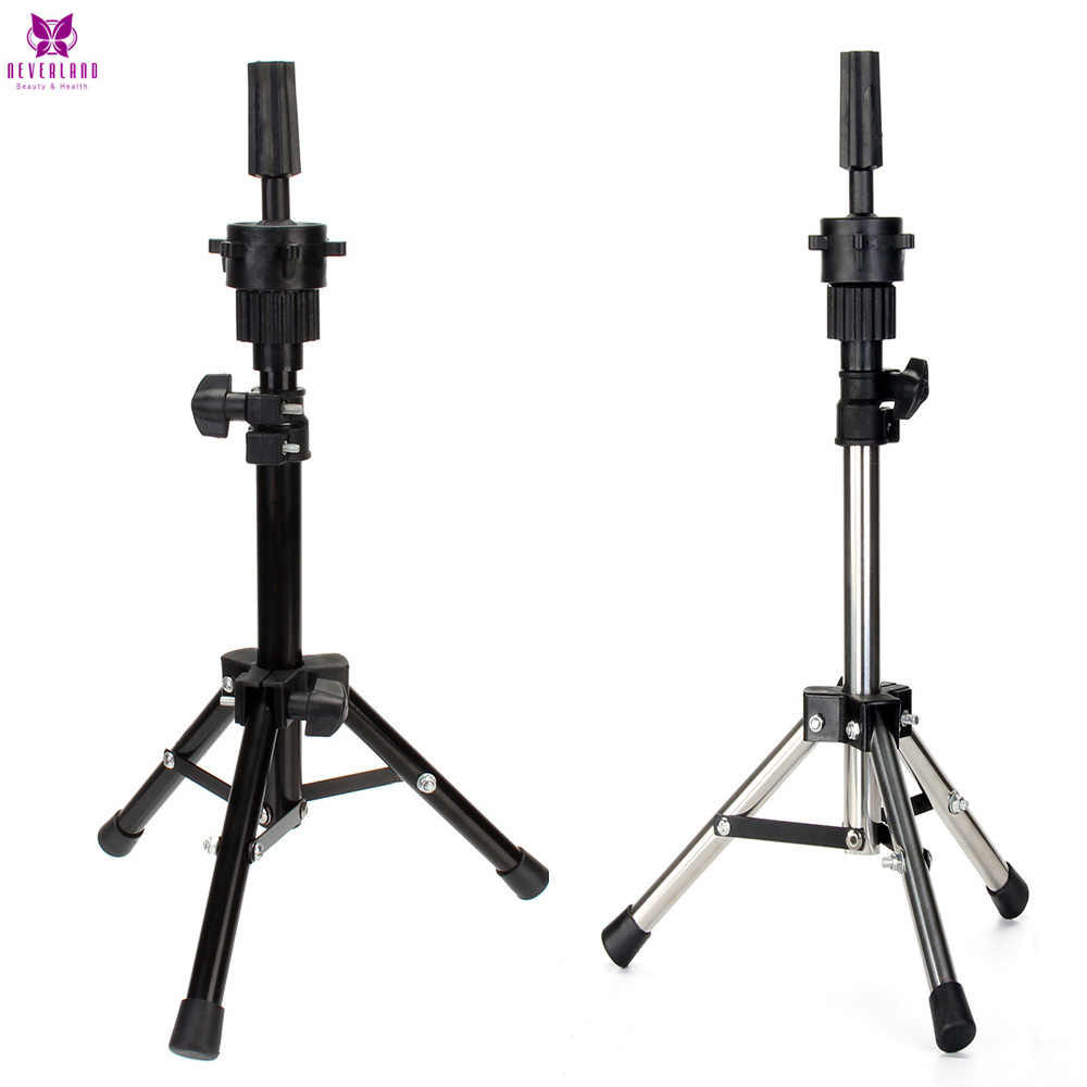 Training Wig Stand Mannequin Head Tripod Stand support perruque trepied Hairstyles Hairdressing Clamp Holder for Practice