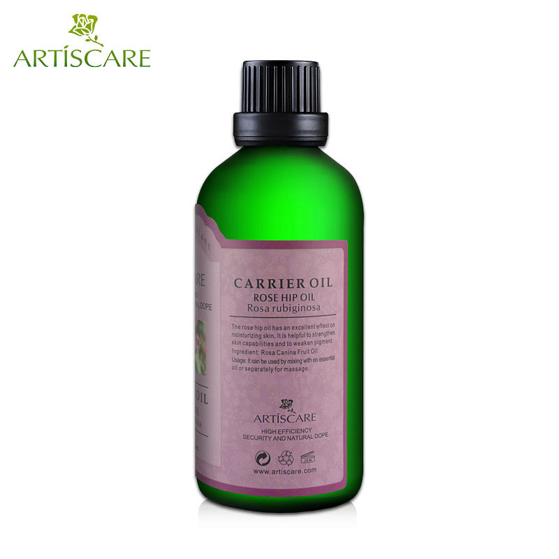 ARTISCARE 100% Natural Rose hip Base Oil 100ml Stretch Mark Anti Wrinkle Acne Scar Moisturizing Anti Aging Massage Carrier Oil