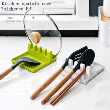 Spatula Ladle Shelf Cooking Utensil Stand Holder Pot Clips Support Spoon Stove Organizer Tool Pan Cover Rack Kitchen Tools