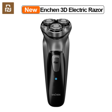 Original YouPin Enchen BlackStone 3D Electric Shaver 3 Floating Blocking Rechargeable Beard Razor Trimmer Type-C USB for Men