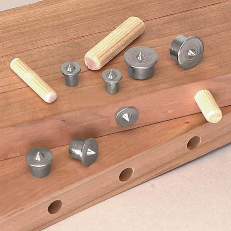8pcs Woodworking Dowel Centers Tenon Alignment Tools Points Marker 6/8/10/12mm #D20