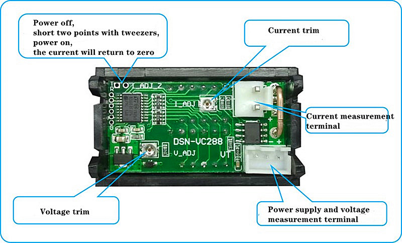 2020 New Mini Digital Voltmeter Ammeter DC 100V 10A Panel Amp Volt Voltage Current Meter Tester Detector Dual LED Display