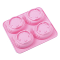 4 face Holle-Kitty Silicone Cake Chocolate Mold