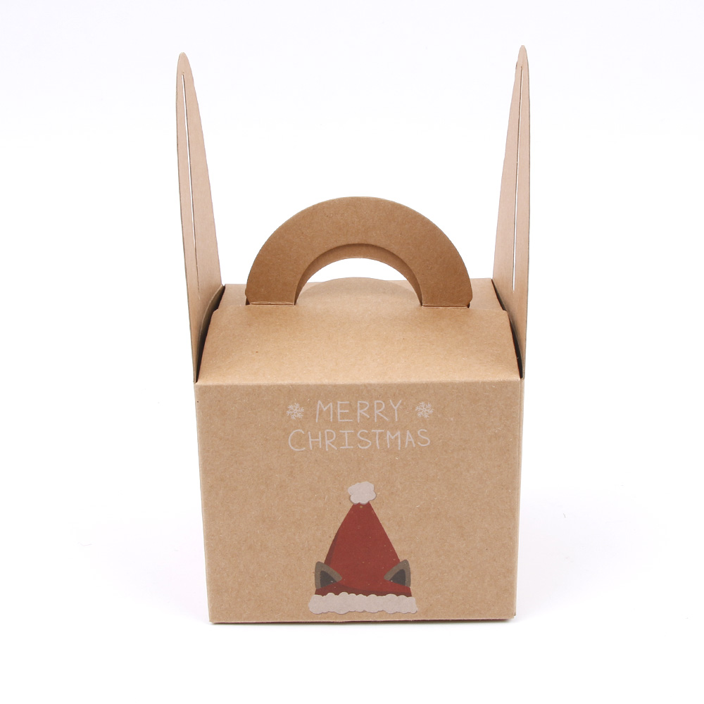 1pc Eco Friendly Likeable Kraft Paper Gift Box Christmas Eve Apple Box Bake West Point Boxes Festival Present Box Good Delicate
