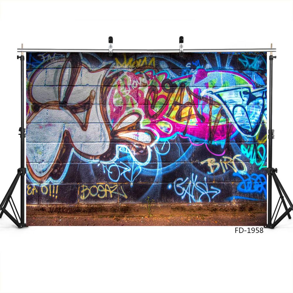 Graffiti Wall Photographic Backdrops for Photo Studio Photography Accessories Vinyl Photo Background Children Baby Photophone