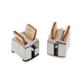 1/12 Scale Doll House Mini Bread Machine With Toast Miniature Doll House Accessories Cute Decoration Toaster