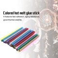 30pcs/pack Multi Colors Glitter Hot Glue Sticks Non-toxic High Adhesive Sticks Melt Glue DIY Decor Handcraft Tools