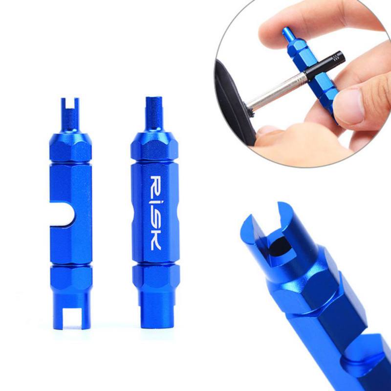 RISK Double-head Bicycle Wrench valve Core disassembly tool Multifunction Valve Core Removal Tool