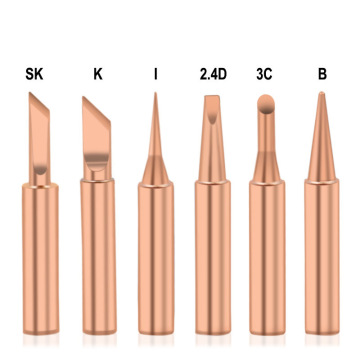 Lead-free Copper Soldering Tips Lead-free Welding Head Rework Station 900M-T Electric Solder Iron Tips Repair Tools Set