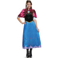 Anna Princess Cosplay Costume Adult Snow Grow Elsa Clothing Fairy Tale Party Dress Anime Costume for Halloween Women