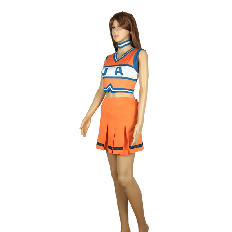 My Hero Academia Cheerleaders Uniform Ochako Tsuyu bnha Cheer Uniform Cosplay Costume Girls Dress Halloween Carnival costume