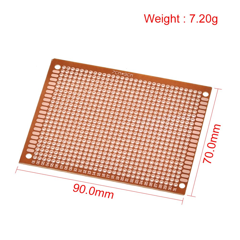 10pcs 7x9 7*9cm Single Side Prototype PCB Breadboard Universal Board Experimental Bakelite Copper Plate Circuirt Board Yellow