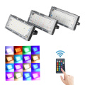 Foco LED RGB Spotlight 100W AC220V Combination Floodlight Outdoor Refletor LED Ceiling Flood Spot Light Panel Kitchen Lighting