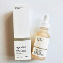Lactic Acid 5% + HA Ordinary A Mild Lactic Acid Superficial Peeling Formulation 30ml Skin Care Face Acne Pores Makeup