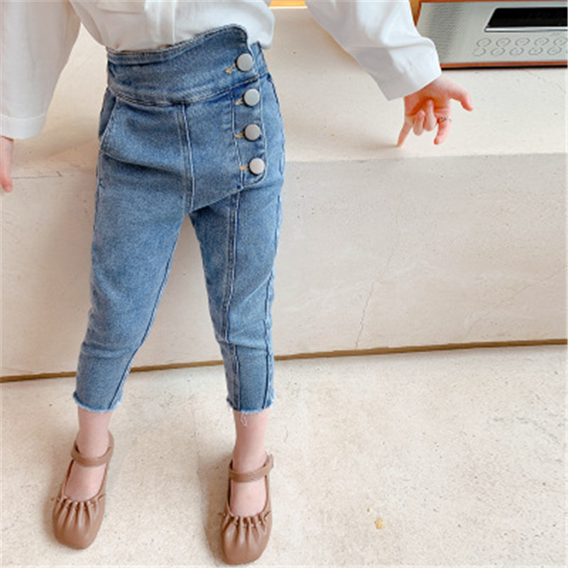 Baby Girl Jeans For Kids Trousers Casual Girl Denim Pants Kids Jeans Children Bottoms Girls Jeans Pants Kids Clothing Trousers