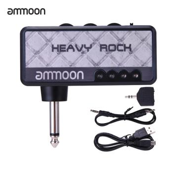 ammoon Portable Electric Guitar Amplifier Amp Mini Headphone Amp Built-in Distortion Effect Top Quality Guitar Accessories Parts