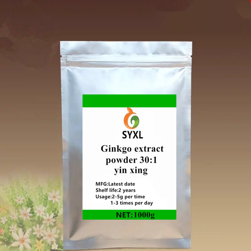 100g-1000g Ginkgo biloba leaf powder Ginkgo extract /yin xing/ 98% powder