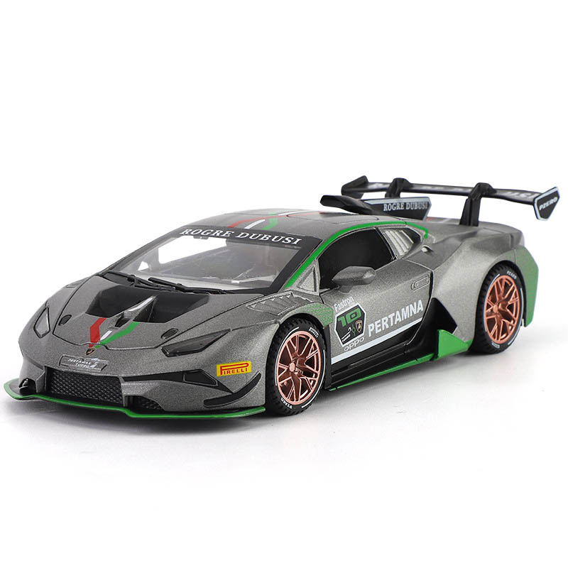 1/32 Alloy Die Cast Sports Car Model Toy Vehicle Simulation Sound Light Pull Back Supercar Toys For Children
