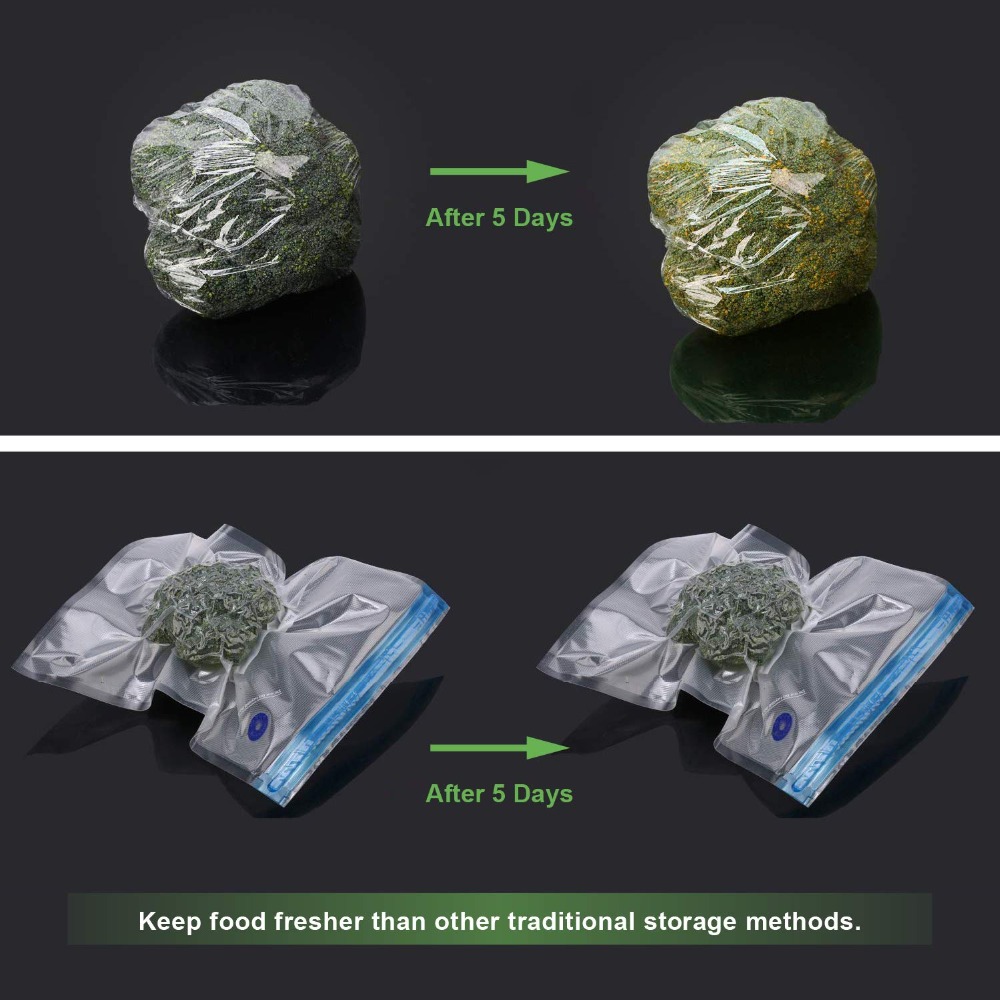 Reusable Vacuum Bags For Freezing Food Storage Seal Bags Fresh Keeping Seal Pack Kitchen Organizer Manual Vacuum Pump Machine