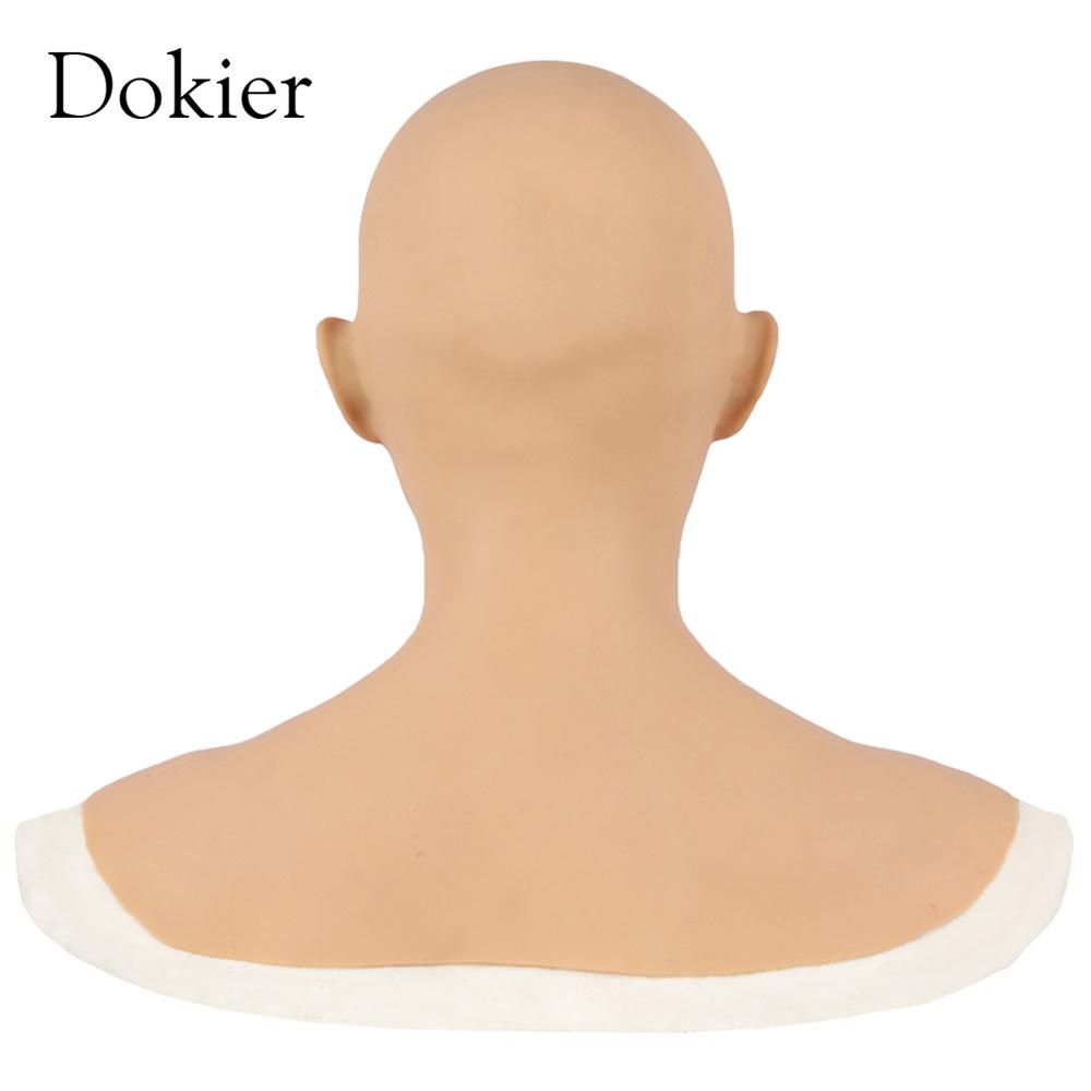 Dokier Soft Silicone cosplay Female Headware Masks Props for Crossdresser Transvestite Halloween Cosplay Male to Female