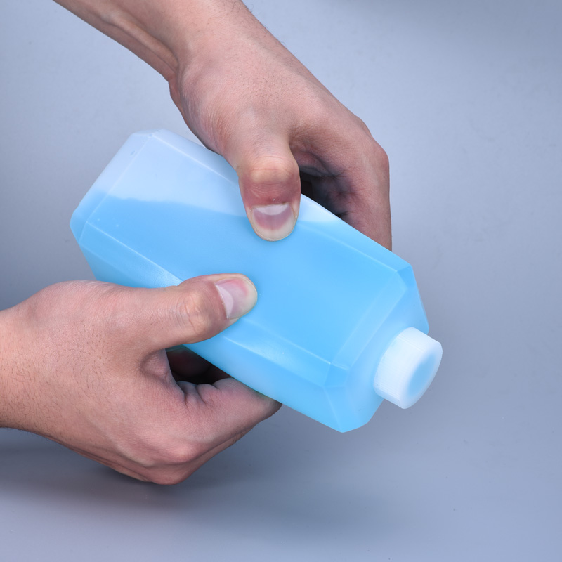 Empty Square Plastic Bottle with Lid for Liquid Oil Reagent Food Grade HDPE Container Leakproof Refillable Bottles