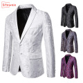 SITEWEIE Men Jackets Banquet Wedding Party Suit Bar Night Club Blazer Men Long Sleeve Coats Suit Blazer Fashion Men's Suit G523