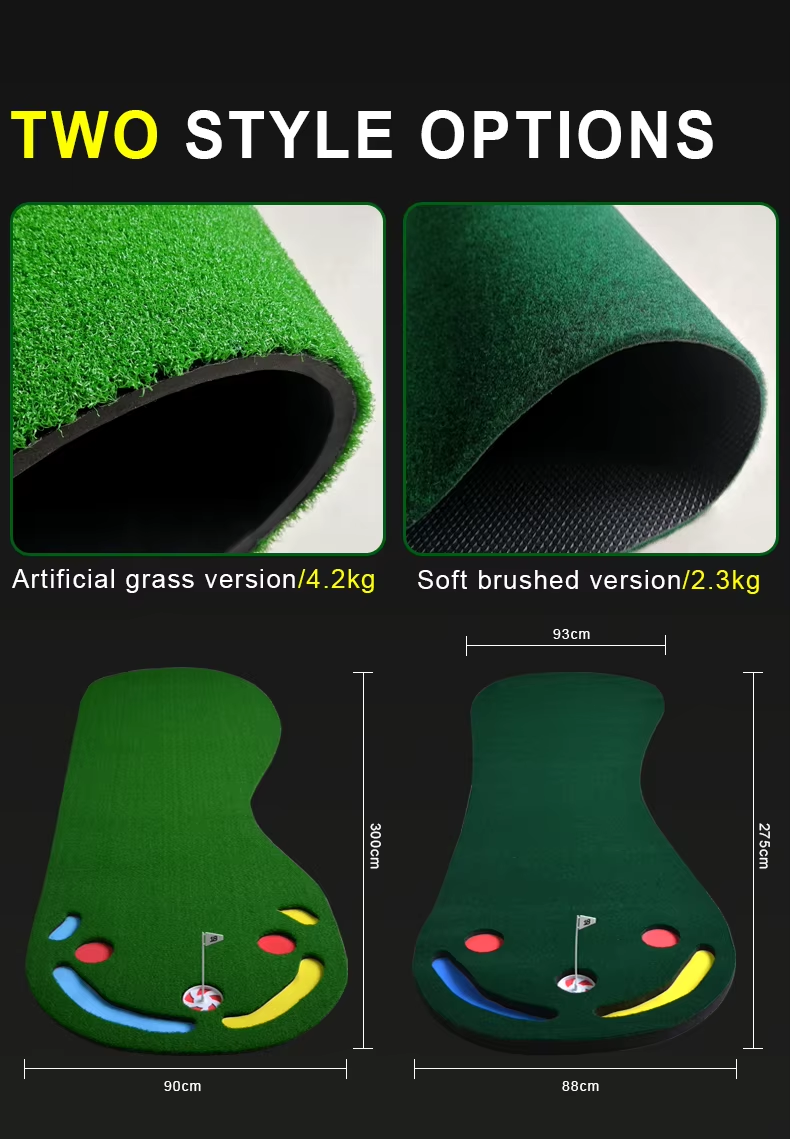 Par 3 Golf Putting Green Mat-Indoor & Garden Using- Putting Practice- Golf Training Accessories