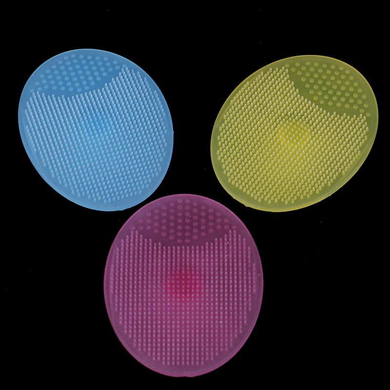 Silicone Cleanser Pads Face Wash Brush Exfoliating Cleansing Blackhead Remover Face Skin Care Tools 4 Colors Available