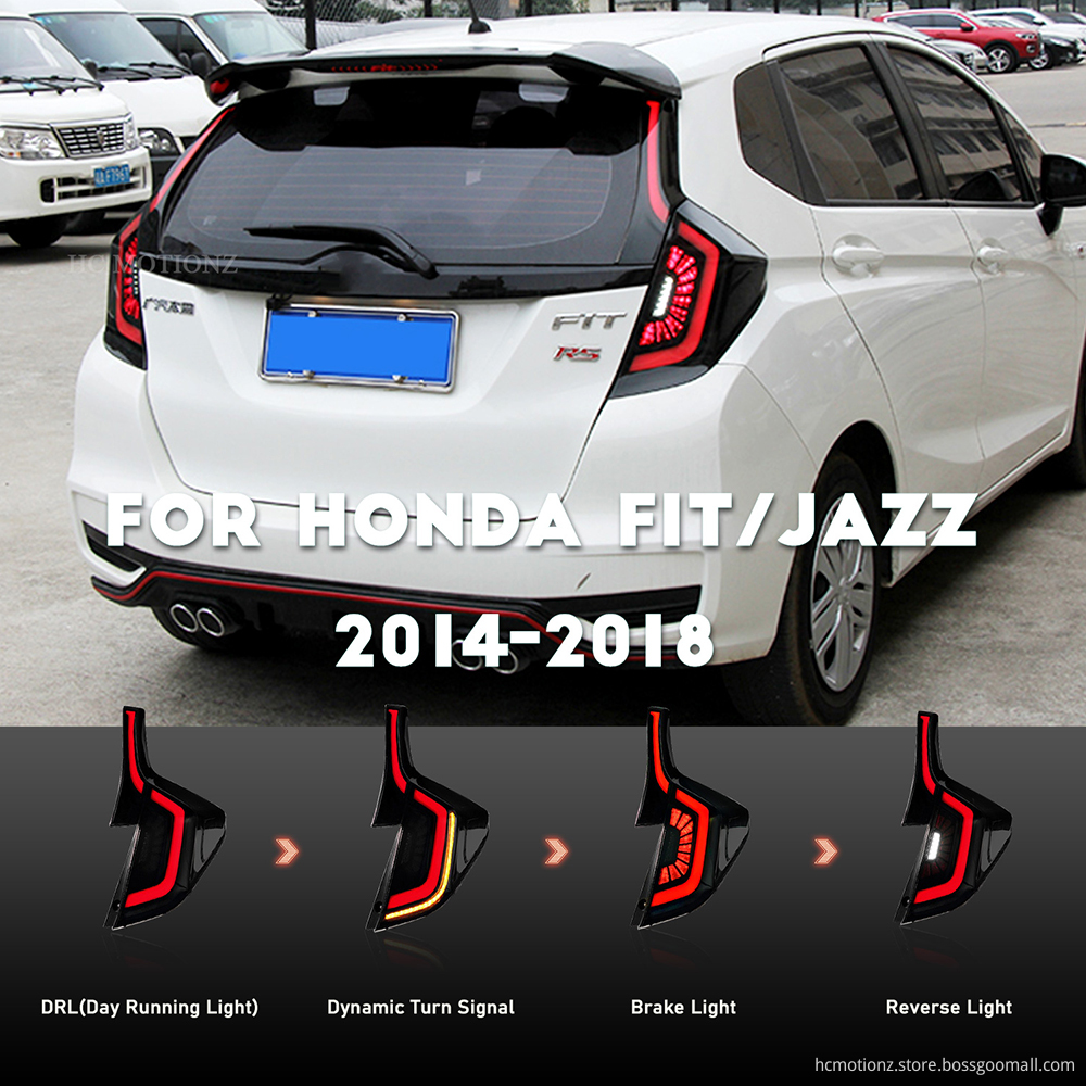 HCMOTIONZ 2014-2018 Honda FIT Car Back Lamps