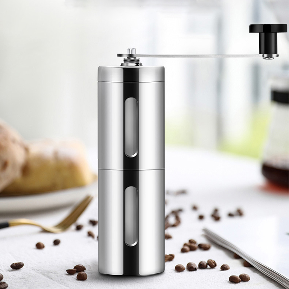 Colorful New hand-cranked coffee machine coffee bean grinder Portable coffee grinder core ceramic grinding wholesale washable