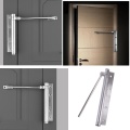 Durable Door Closer Single Spring Strength Adjustable Stainless Steel Automatic Closing Door Closer for Home Bedroom